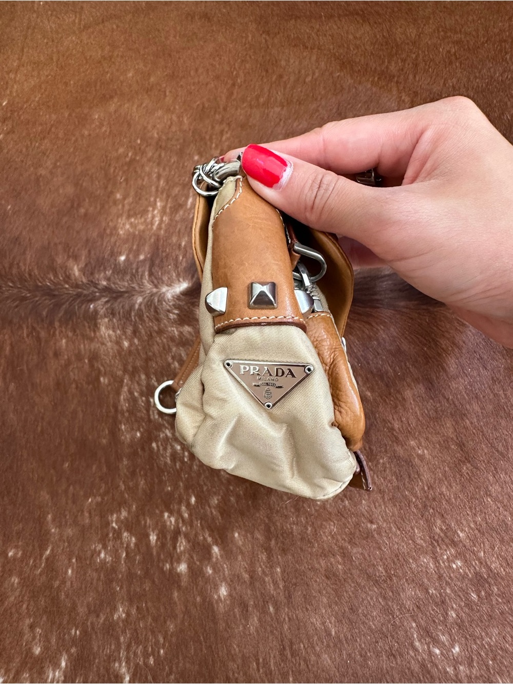 Vintage Mini Prada Tessuto Flap Chain Bag - Picture 2 of 8